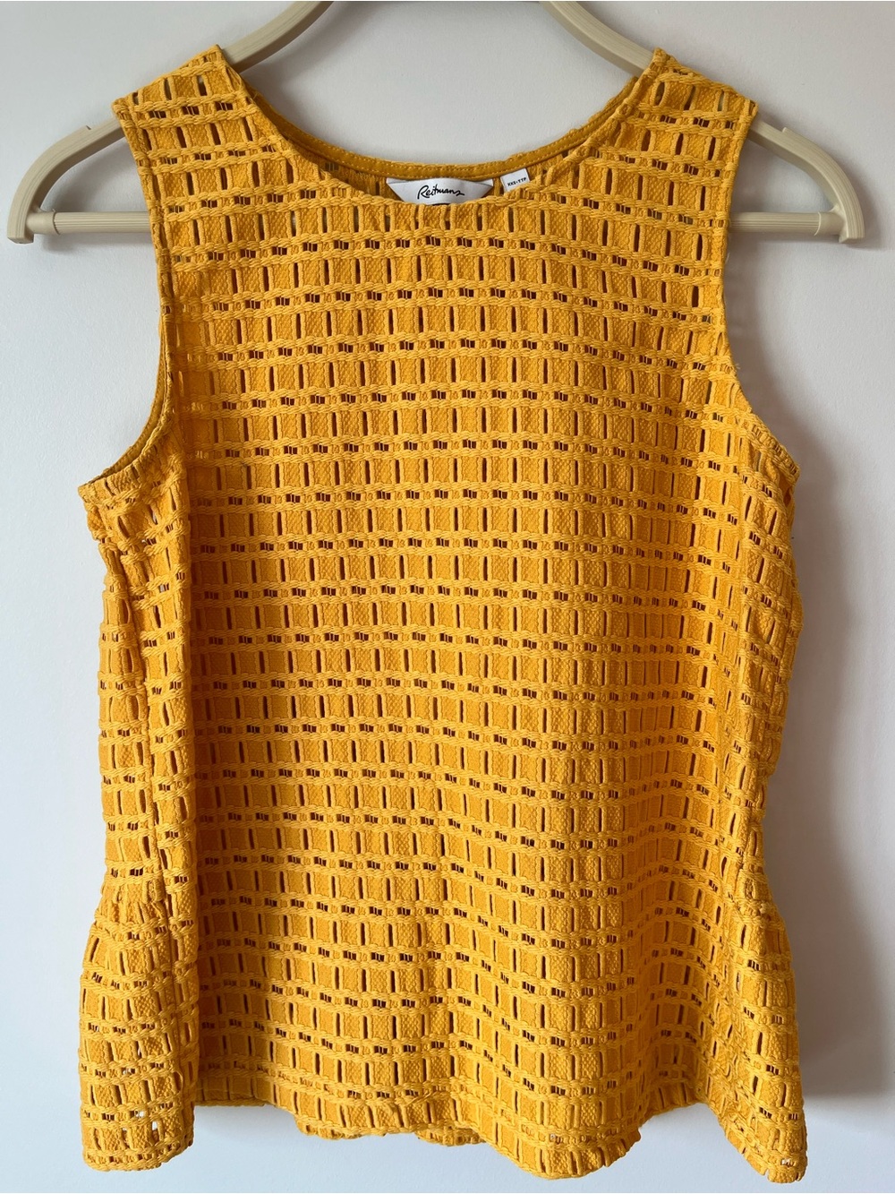 Yellow Eyelet Reitmans Tank Top